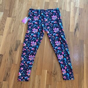 NWT Comfee Women's Floral Print High Waist Leggings Pockets Size TC Soft Comfy